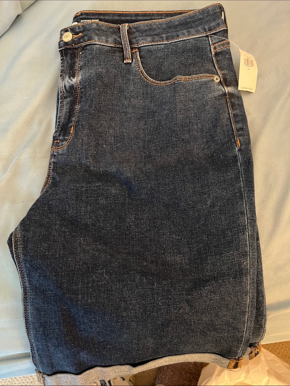 Old Navy Women’s Denim Dark Wash Relaxed Fit Shorts